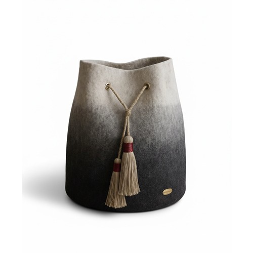 Sac en laine bleu – Pièce unique