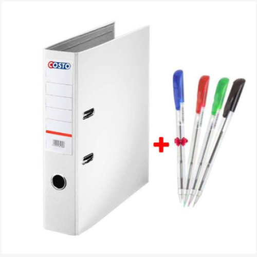 Classeur à Levier Purple Essential Dos 75mm Gris