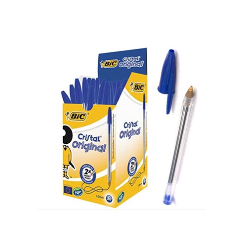 Pack de 20 Stylos à Bille BIC Cristal Original 1.0 mm - Bleu