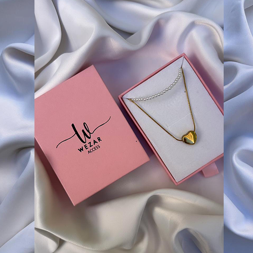 Collier double chaîne