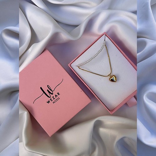 Collier double chaîne
