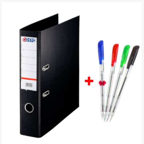 Classeur à Levier Purple Essential Dos 75mm Gris