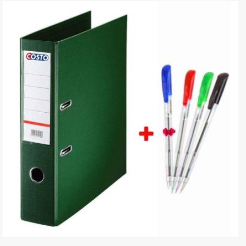 Paquet de 100 Pochettes Coin PP Costo Vert