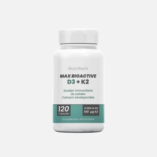 Vitamine D3 + K2 Nutritec 120 Capsules