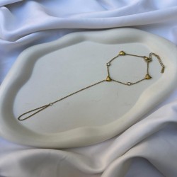 Bracelet-Bague Motif Cœurs