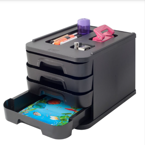 Bloc Faibo 4 Tiroirs Vert Pastel Opaque